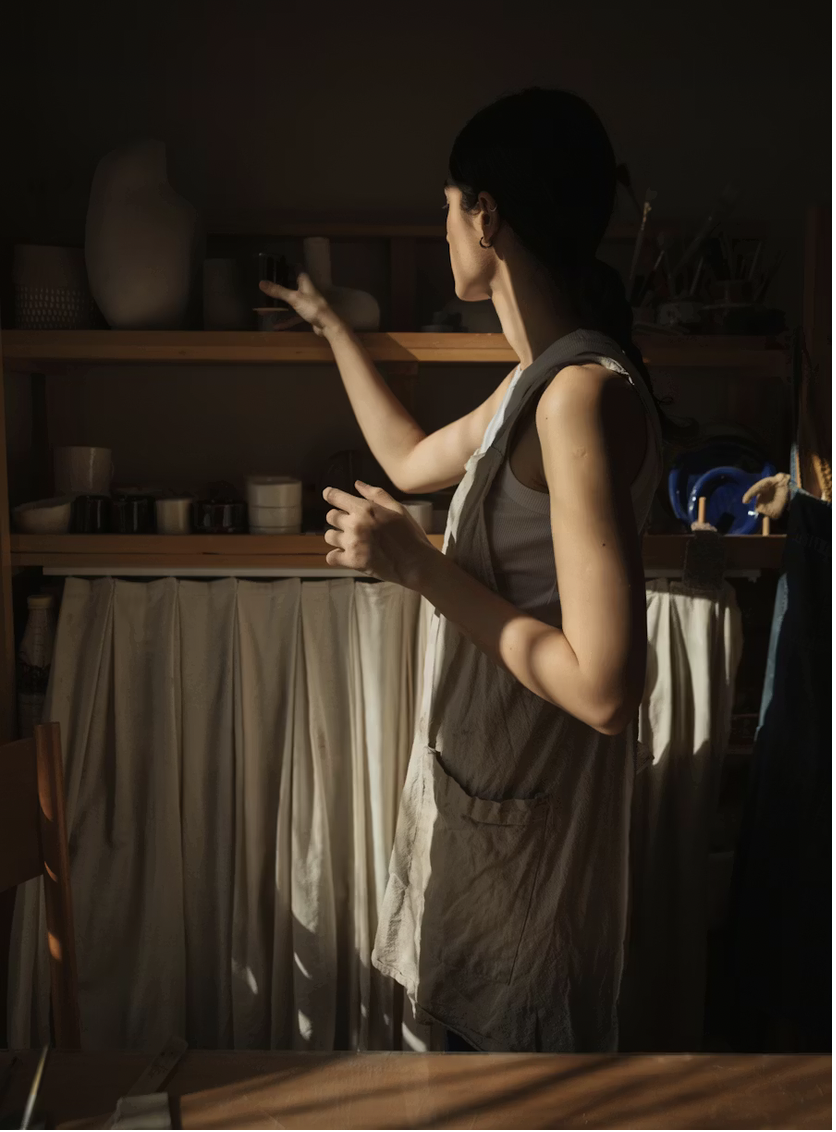 Wnętrze pracowni ceramiki