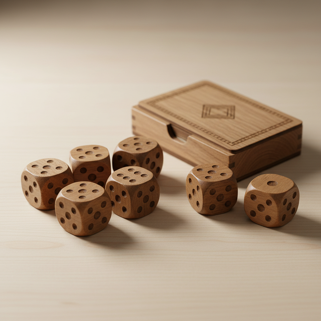 Zestaw kości i kart